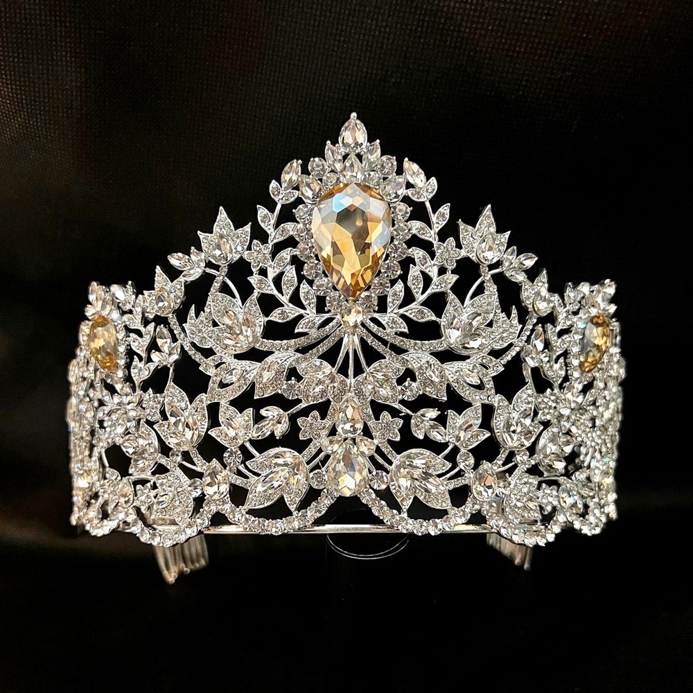 Mouawad Miss Universe Crown -“Power of Unity" rhinestones and silver color crown